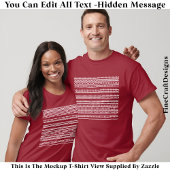 I’d Rather Be At Home Hidden Message 084WM Funny T-shirt