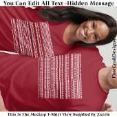 I’d Rather Be At Home Hidden Message 084WM Funny T-shirt