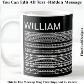 I’d Rather Be At Home & Name Hidden Message 085 Koffiemok