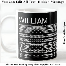 I’d Rather Be At Home & Name Hidden Message 085 Koffiemok