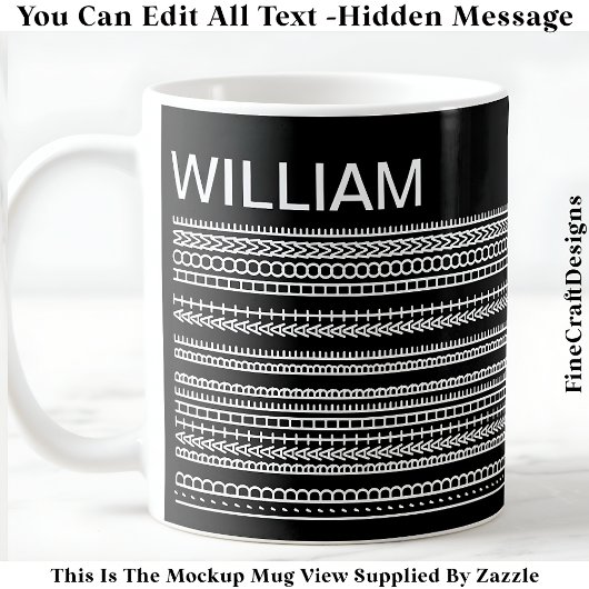 I’d Rather Be At Home & Name Hidden Message 085 Koffiemok