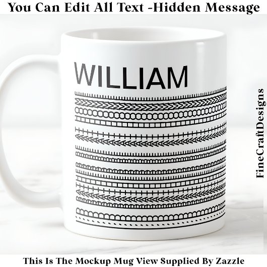 I’d Rather Be At Home & Name Hidden Message 085 Koffiemok