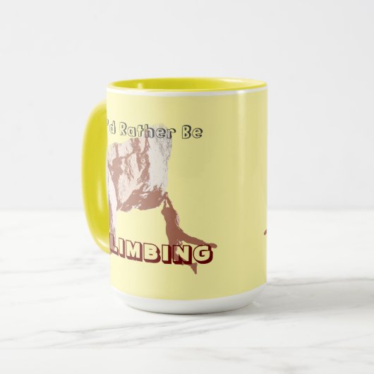 I’d Rather Be Climbing Mug Mok (Voorkant links)