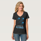 I d Rather Be Flying  Airplane Pilot Men Women Kid T-shirt (Voorkant volledig)