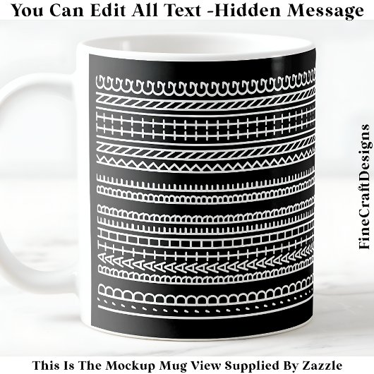 I’d Rather Be Knitting Hidden Message 089W Novelty Koffiemok