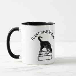 I’d Rather Be Reading / Writing – Cat Mug Mok
