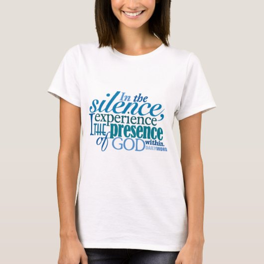 <i>Daily Word®</i>"Silence" T-Shirt (Voorkant)