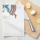 I Dance for Perogies, Pierogies, pyrohy Ukraine Theedoek (Quarter Fold)