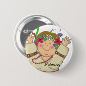 I Dance Ronde Button 5,7 Cm (Voorkant /achterkant)