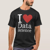 I ❤️ Data Science voor medewerkers CUSTOM Mannen T-shirt (Voorkant)
