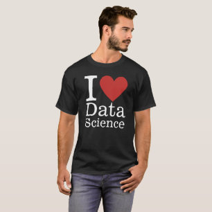 I ❤️ Data Science voor medewerkers CUSTOM Mannen T-shirt