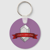I Date Zircons - Geologie Banner Sleutelhanger (Achterkant)