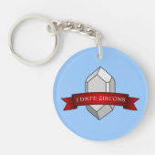 I Date Zircons - Geologie Banner Sleutelhanger (Voorkant)