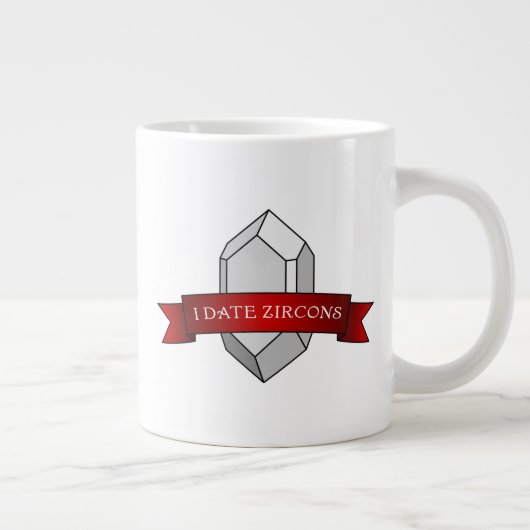 I Date Zircons - Zirkoonkristal van geoloog Grote Koffiekop (Rechts)