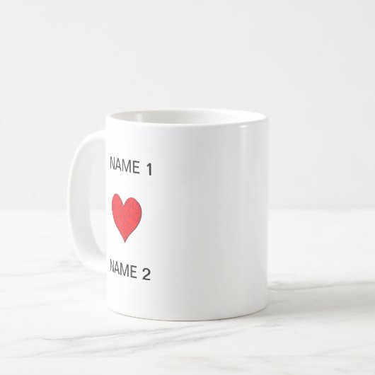 I de Naam van het Hart Koffiemok (Voorkant links)