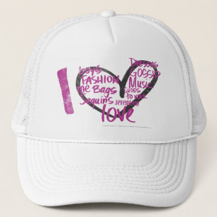 I de Paars van Graffiti van het Hart Trucker Pet