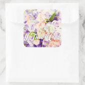 I De Wed Envelope Seals en Trouwstickers Vierkante Sticker (Tas)