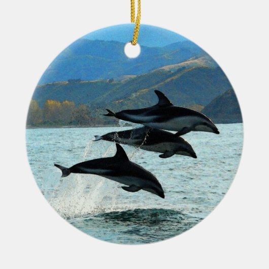 I Delfini kerstversiering Keramisch Ornament (Voorkant)