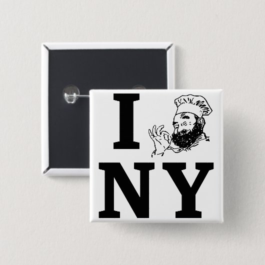I derryX NY Square Button (Voorkant /achterkant)