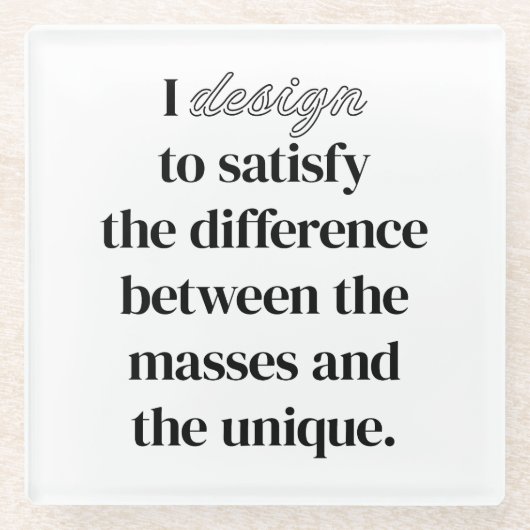 I Design Glass Onderzetter Glazen Onderzetter (Voorkant)