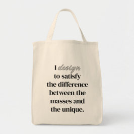 I Design Grocery Canvas tas