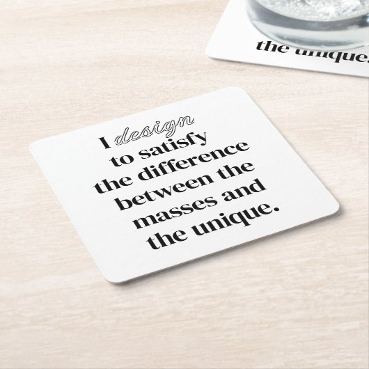 I Design Paper Onderzetter (Schuin)