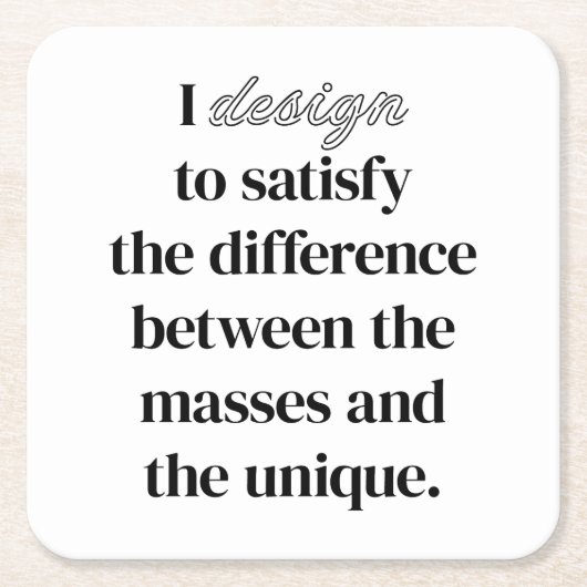 I Design Paper Onderzetter (Voorkant)