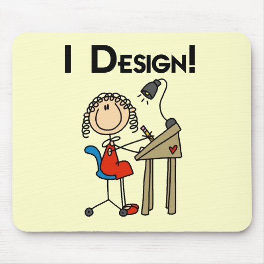 I Design Tshirts and Gifts Muismat (Voorkant)