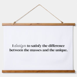 I Design Wood Topped Wall Tapestry Hangend Wandkleed