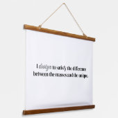 I Design Wood Topped Wall Tapestry Hangend Wandkleed (Gebogen)