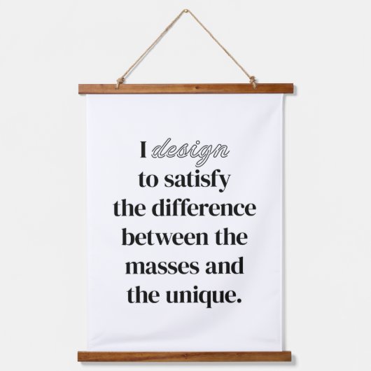 I Design Wood Topped Wall Tapestry Hangend Wandkleed (Voorkant)