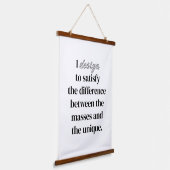 I Design Wood Topped Wall Tapestry Hangend Wandkleed (Gebogen)