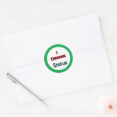 I Desire-status Ronde Sticker (Envelop)