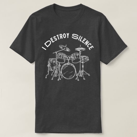 I Destroy Silence (9) T-shirt (Design voorkant)