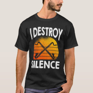 I Destroy Silence Bass Clarinetist T-shirt