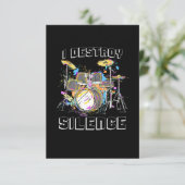 I Destroy Silence Bedankkaart (Staand voorkant)