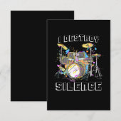 I Destroy Silence Bedankkaart (Voorkant / Achterkant)