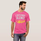 I Destroy Silence Concert Band Marching Band Funny T-shirt (Voorkant volledig)