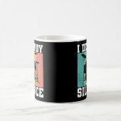 I Destroy Silence Distress  Drummer Retro Koffiemok (Center)