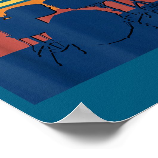 I Destroy Silence Drums Youth Funny Drumming Quote Poster (Hoek)