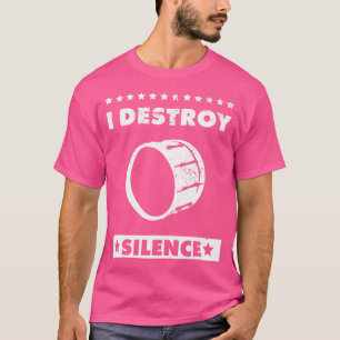 I Destroy Silence - Koor Marching Band en Bass D T-shirt