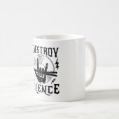 I Destroy Silence Music Coffee Mug Koffiemok (Voorkant rechts)