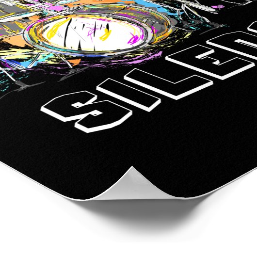 I Destroy Silence Poster (Hoek)