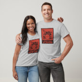 I Destroy Silence - Retro Drummer T-shirt (Unisex)
