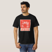 I Destroy Silence - Retro Drummer T-shirt (Voorkant volledig)