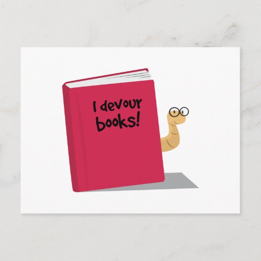I Devour Books Briefkaart (Voorkant)
