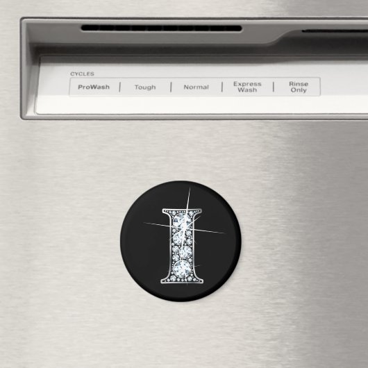 "I" Diamond Bling Magnet (Insitu (Vaatwasser))