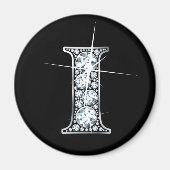 "I" Diamond Bling Magnet (Voorkant)