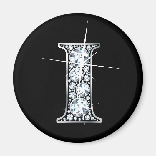 "I" Diamond Bling Magnet (Voorkant)