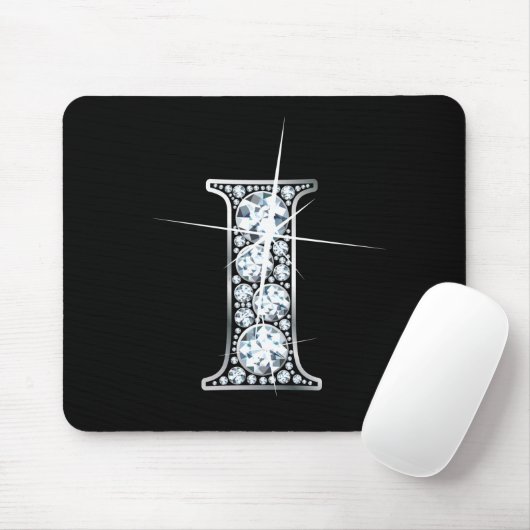 "I" Diamond Bling Mousepad Muismat (Met muis)